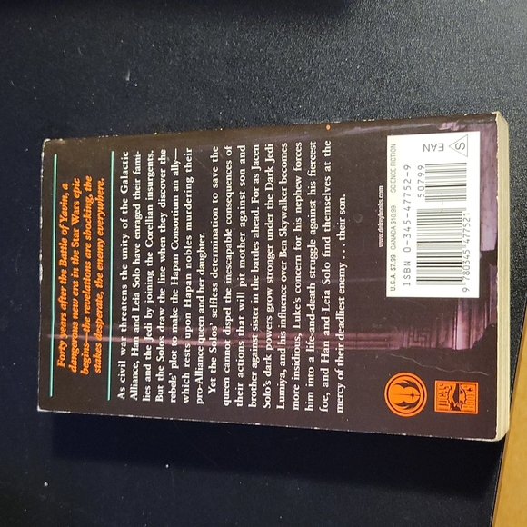 Star Wars Legacy of the Force Tempest (Book 3 in series) - Picture 2 of 4